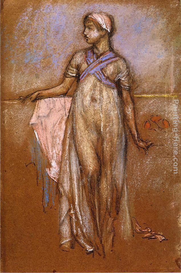The Greek Slave Girl painting - James Abbott McNeill Whistler The Greek Slave Girl art painting